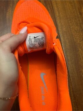 Nike Kids Neon Orange Slip-On Sneakers